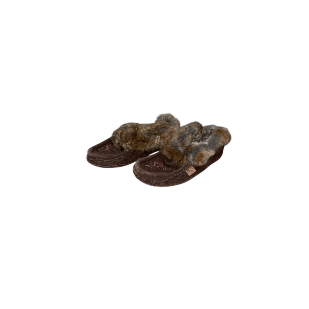 Laurentian Chief Brown Suede Moccasins - Women’s Size 8